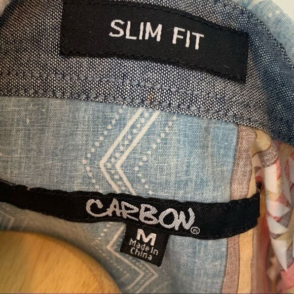 Carbon slim fit southwestern print button down - Picture 6 of 7